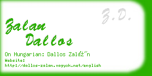 zalan dallos business card